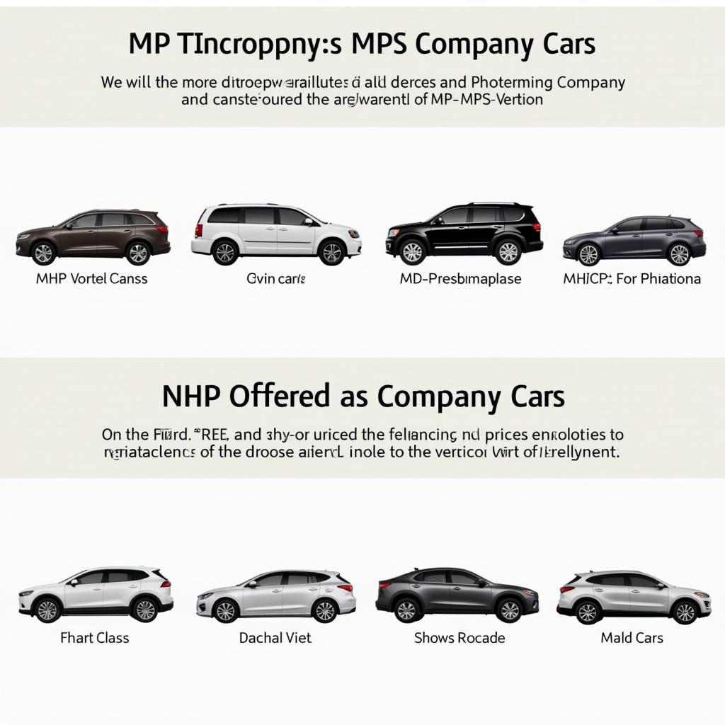 Verschiedene MHP Firmenwagen Modelle