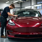 Tesla in der Werkstatt