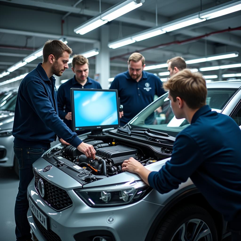 Zukunft der Autoreparatur an der Mint Uni Stuttgart