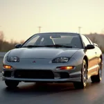 Mitsubishi Eclipse 1. Generation (1989-1994) mit Klappscheinwerfern und aggressivem Design.