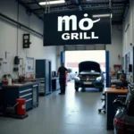 Moderne Autowerkstatt der Mö Grill GmbH