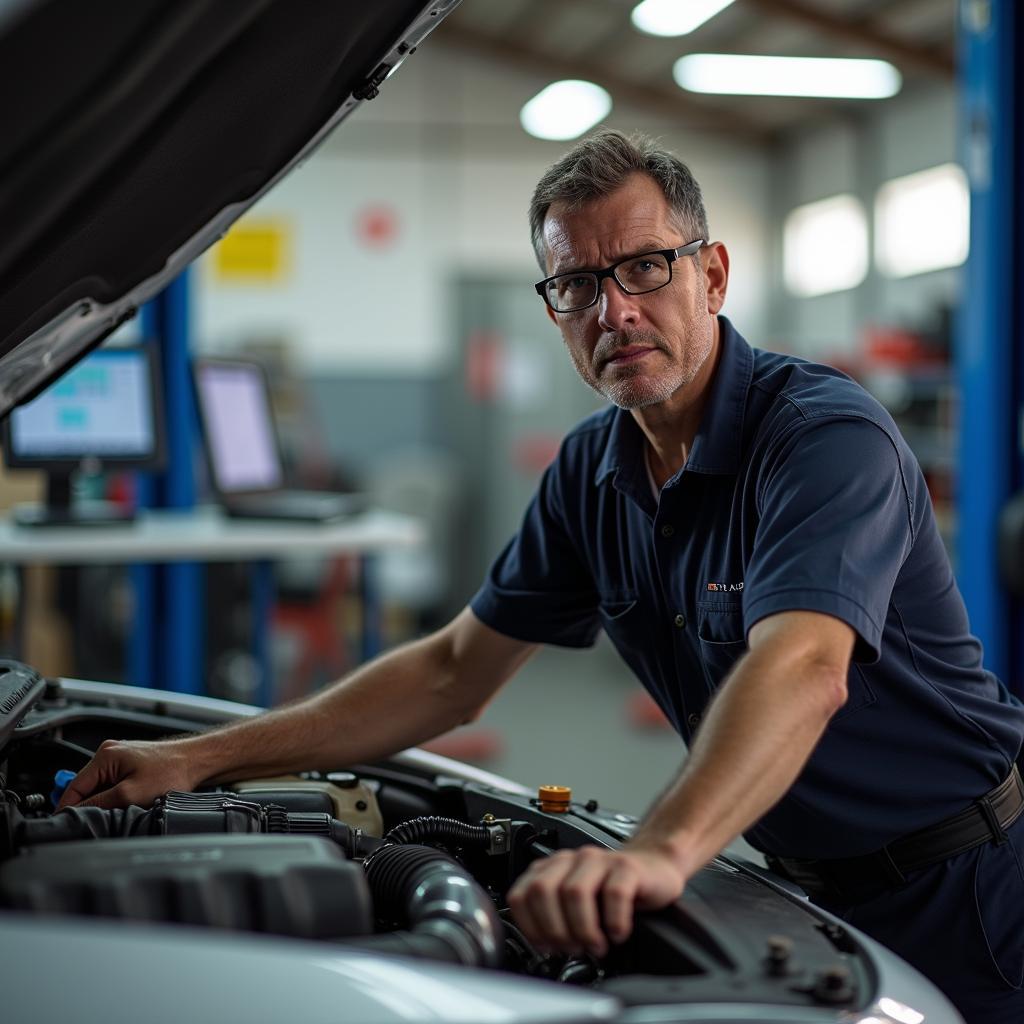 Müdigkeit in der Kfz-Werkstatt