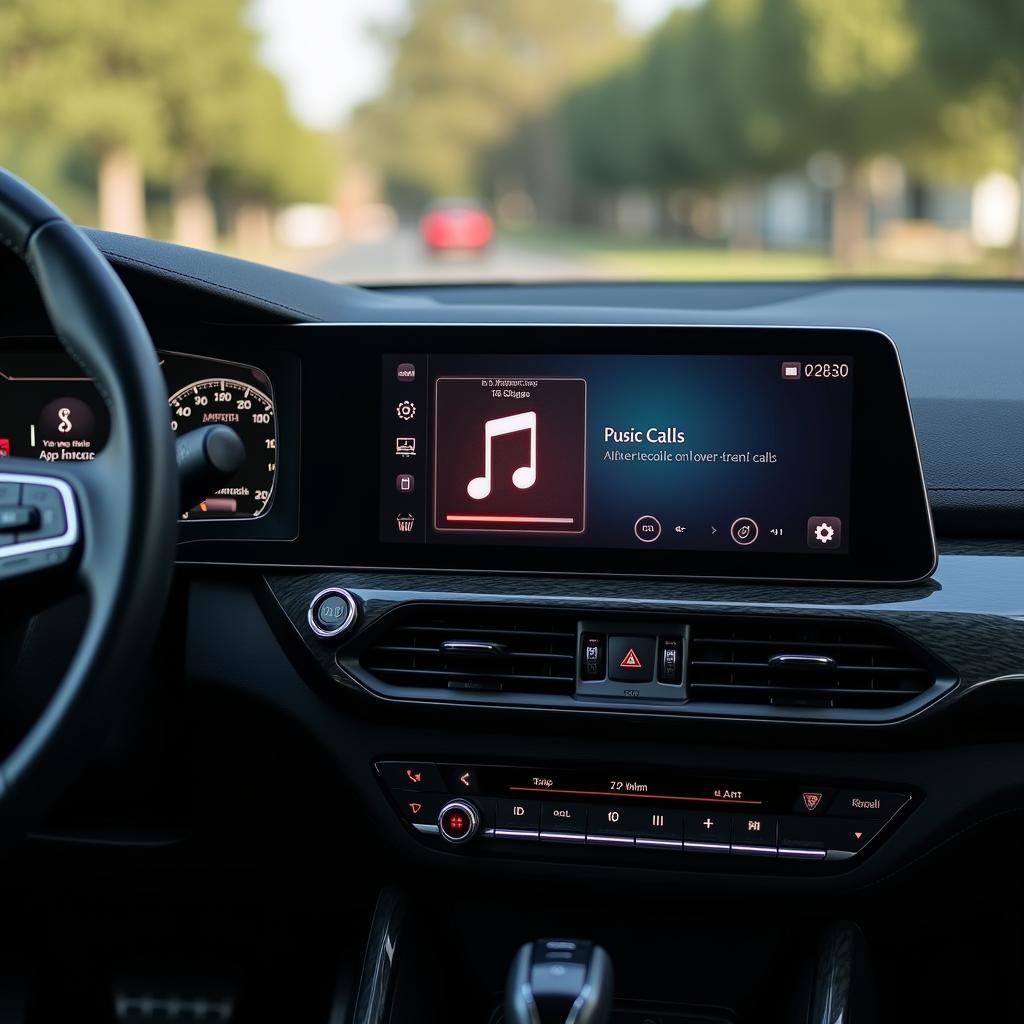 Musik bei Anruf im Auto - Infotainmentsystem