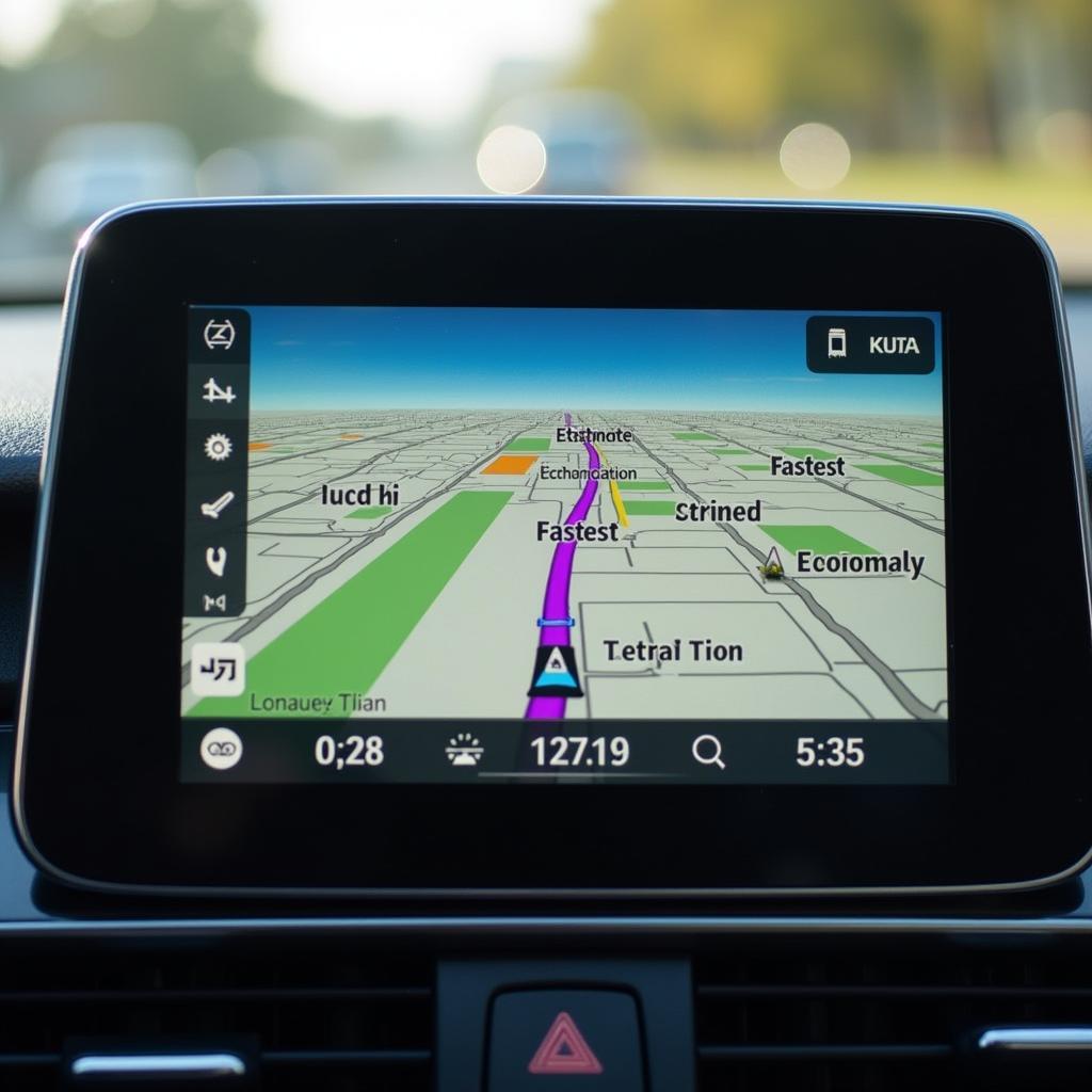 Routenplanung mit dem Navigationssystem