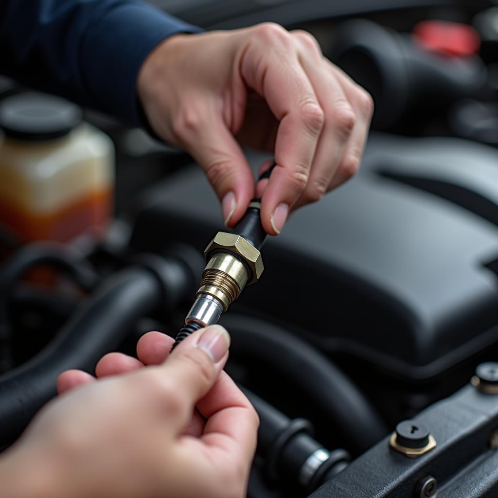 Neuer Temperatursensor Einbau im Auto