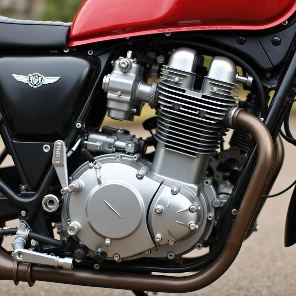 Detaillierte Ansicht des Nevada Moto Guzzi Motors