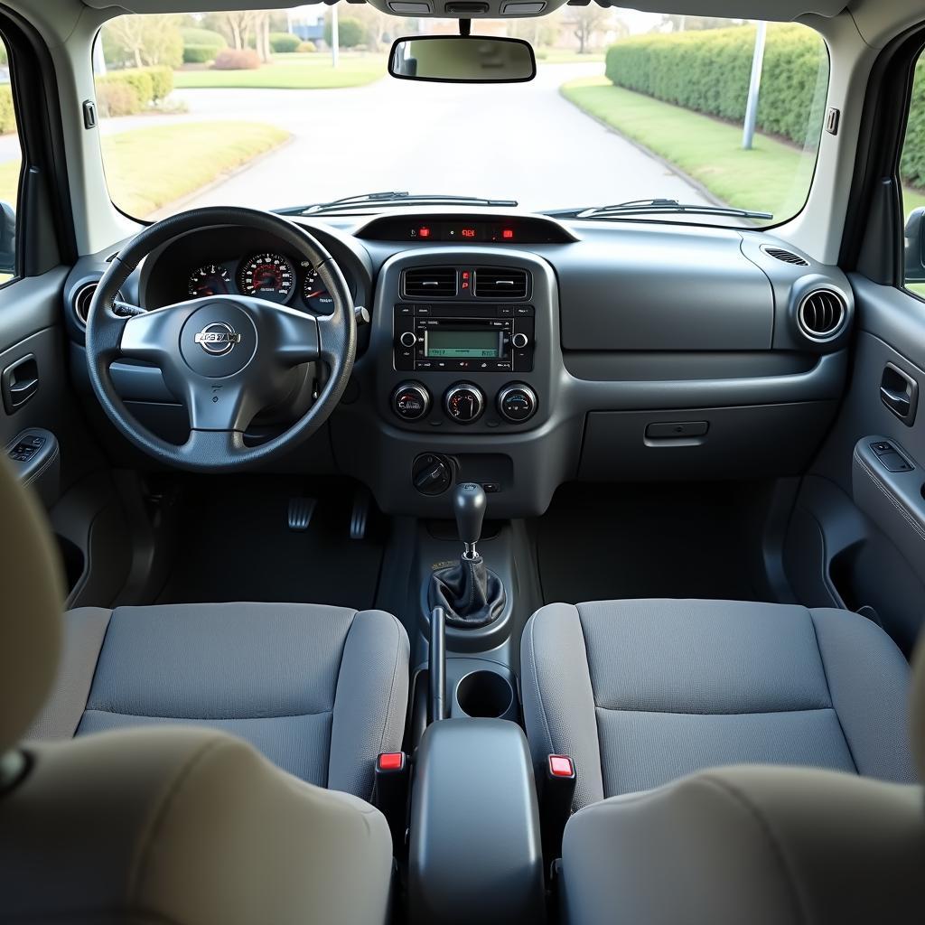 Innenraum eines gebrauchten Nissan Cube