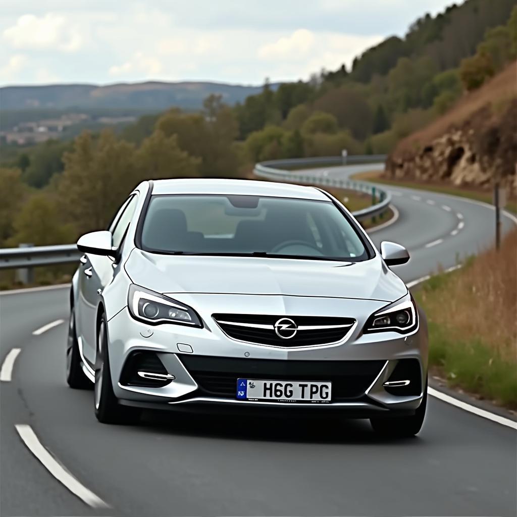 Opel Astra GTC dynamisch auf der Straße