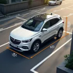 Opel Grandland X Abmessungen mit Spiegel - Parklücke