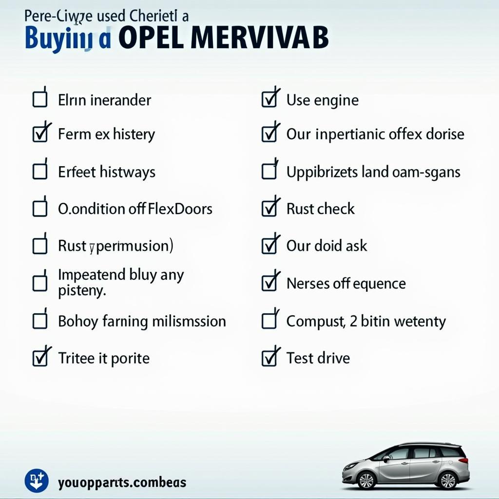 Opel Meriva B Gebrauchtwagen Checkliste