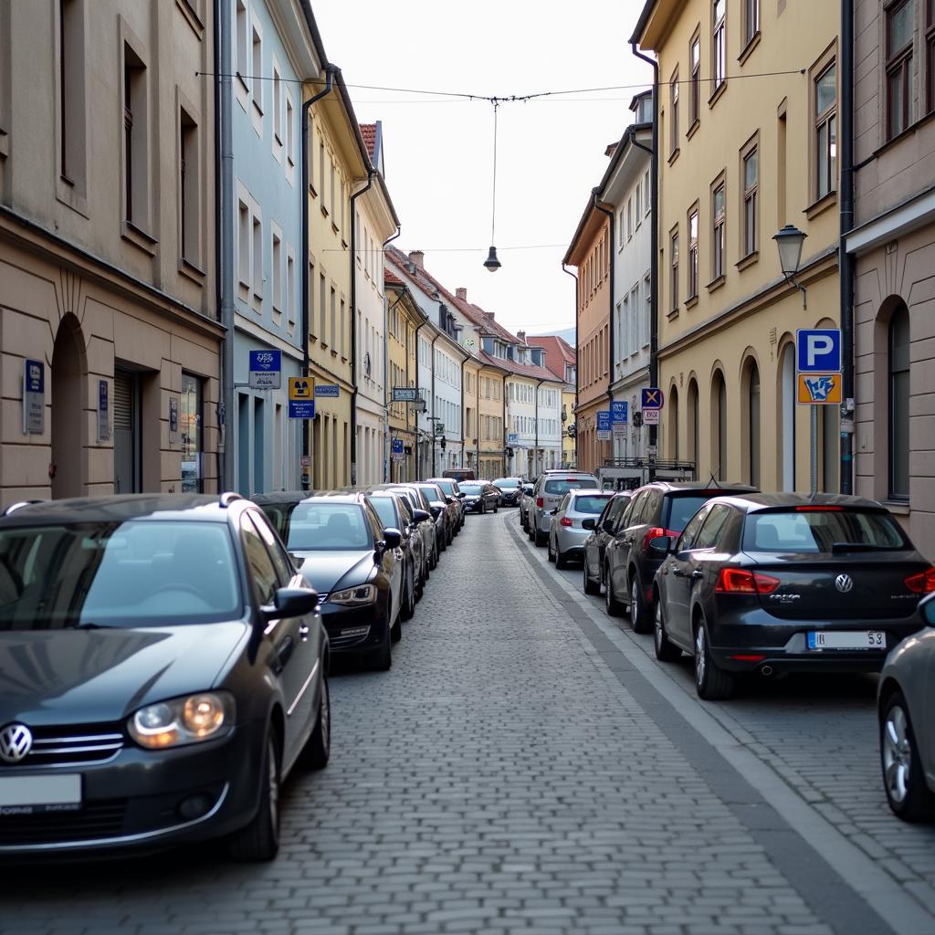 Parken am Straßenrand in Bad Kreuznach