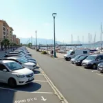 Parkplatz am Hafen von Nizza