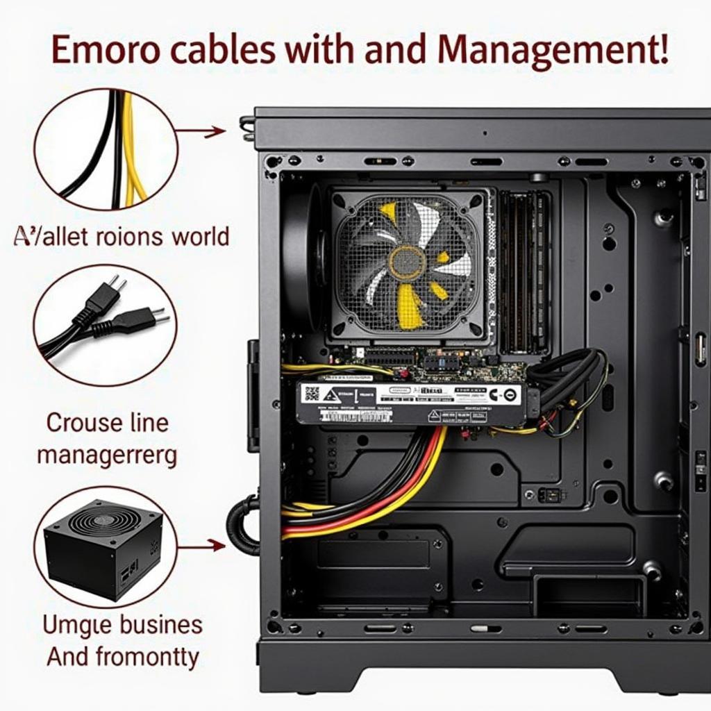 PC Netzteil Kabel Management