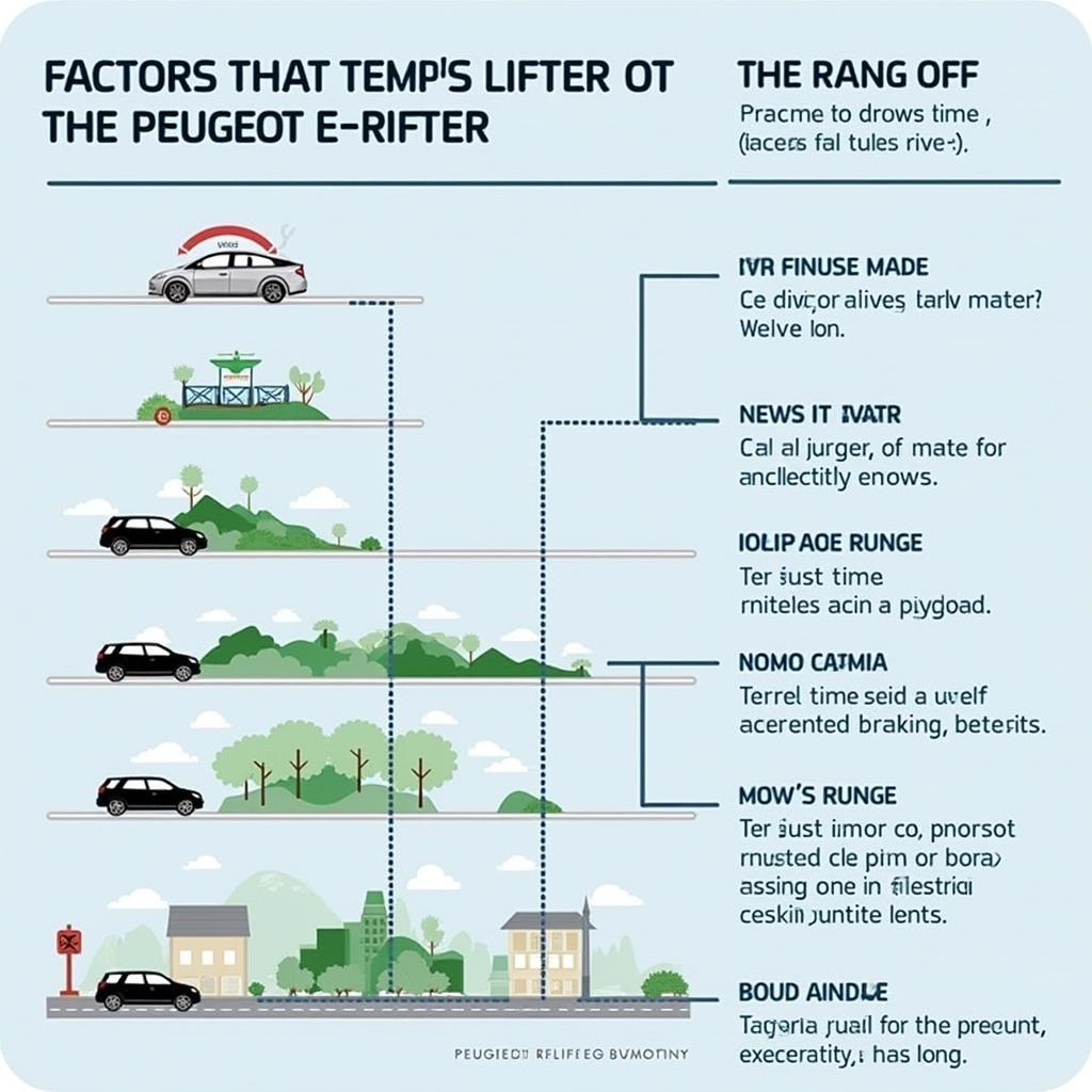 Faktoren, die die Reichweite des Peugeot e-Rifter beeinflussen