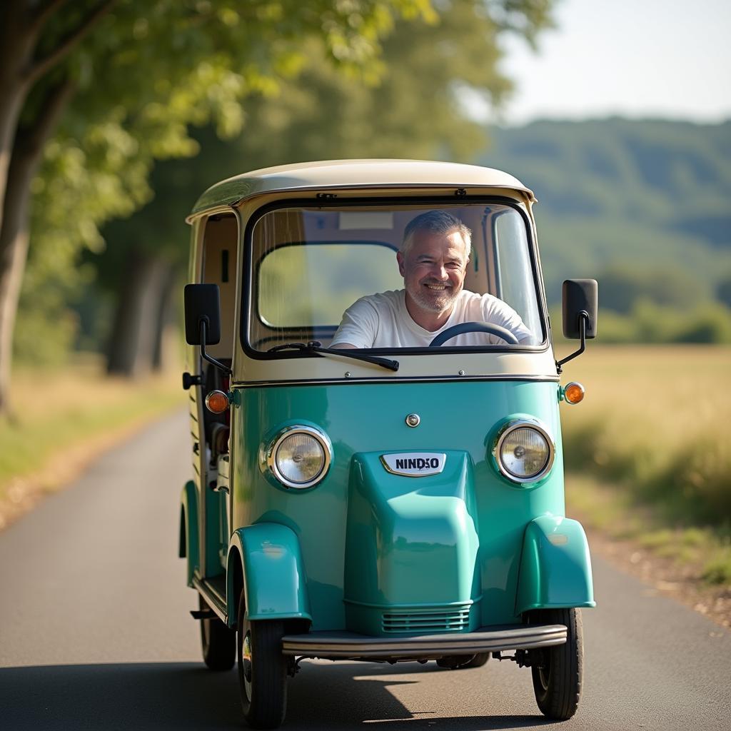 Probefahrt Piaggio Ape auf der Landstraße