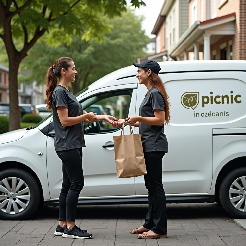 Picnic Elektroauto Lieferung an Kunden