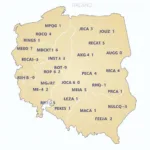 Regionale Codes auf polnischen Nummernschildern