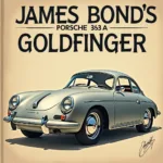 Porsche 356A im James Bond Roman Goldfinger: Bonds Ersatzwagen nach der Verfolgungsjagd.