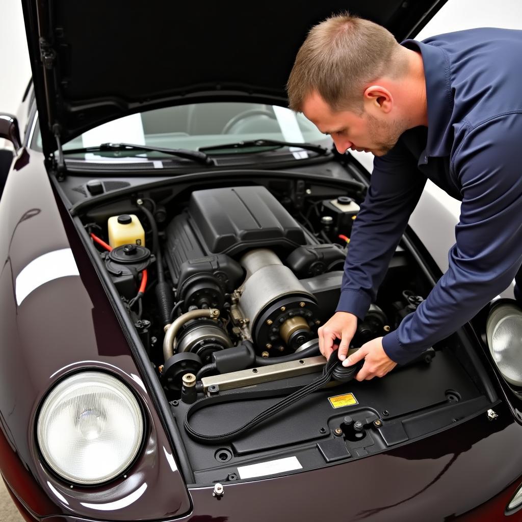 Porsche 928 GT Motorraum Check: Tipps für die Inspektion