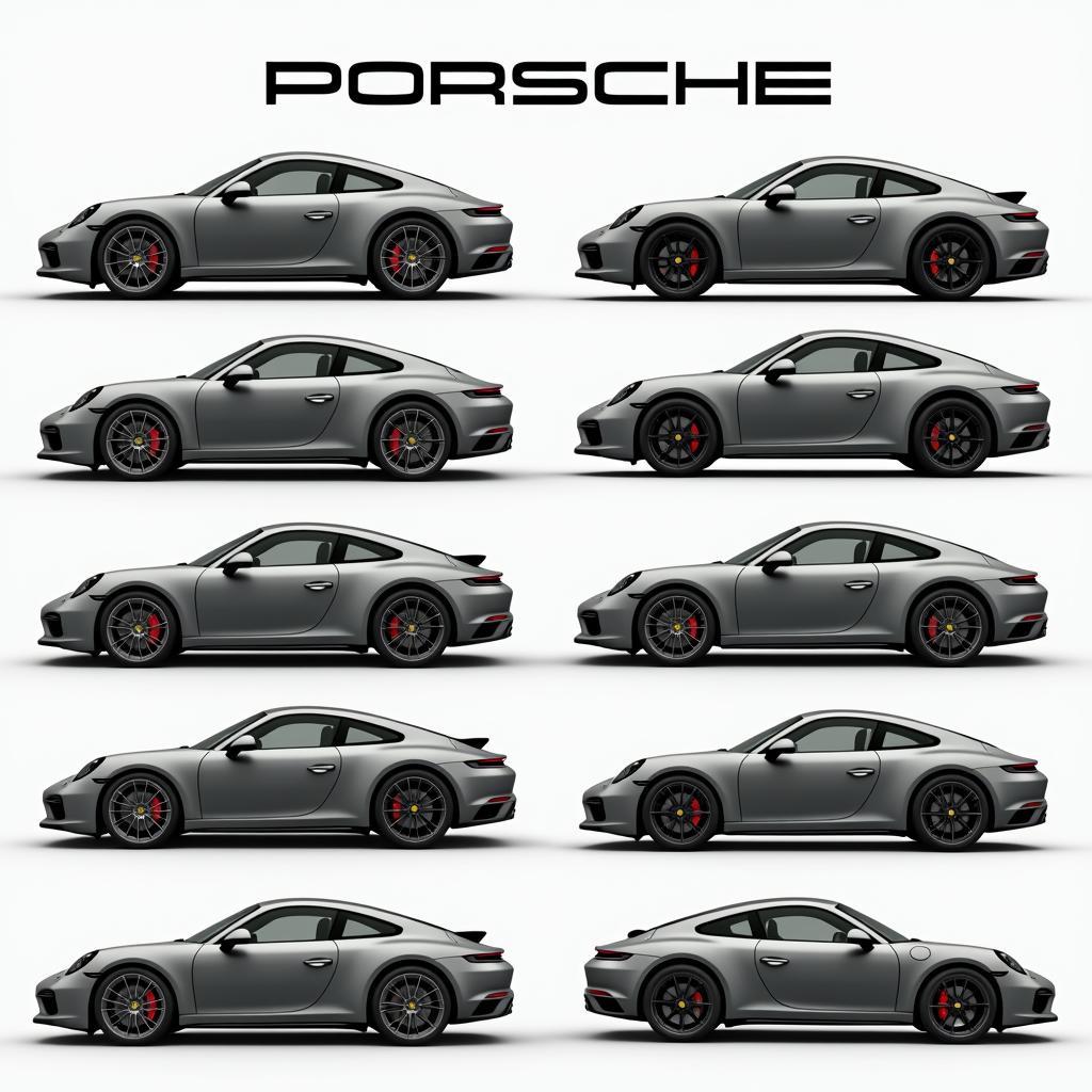 Porsche Grau Modelle