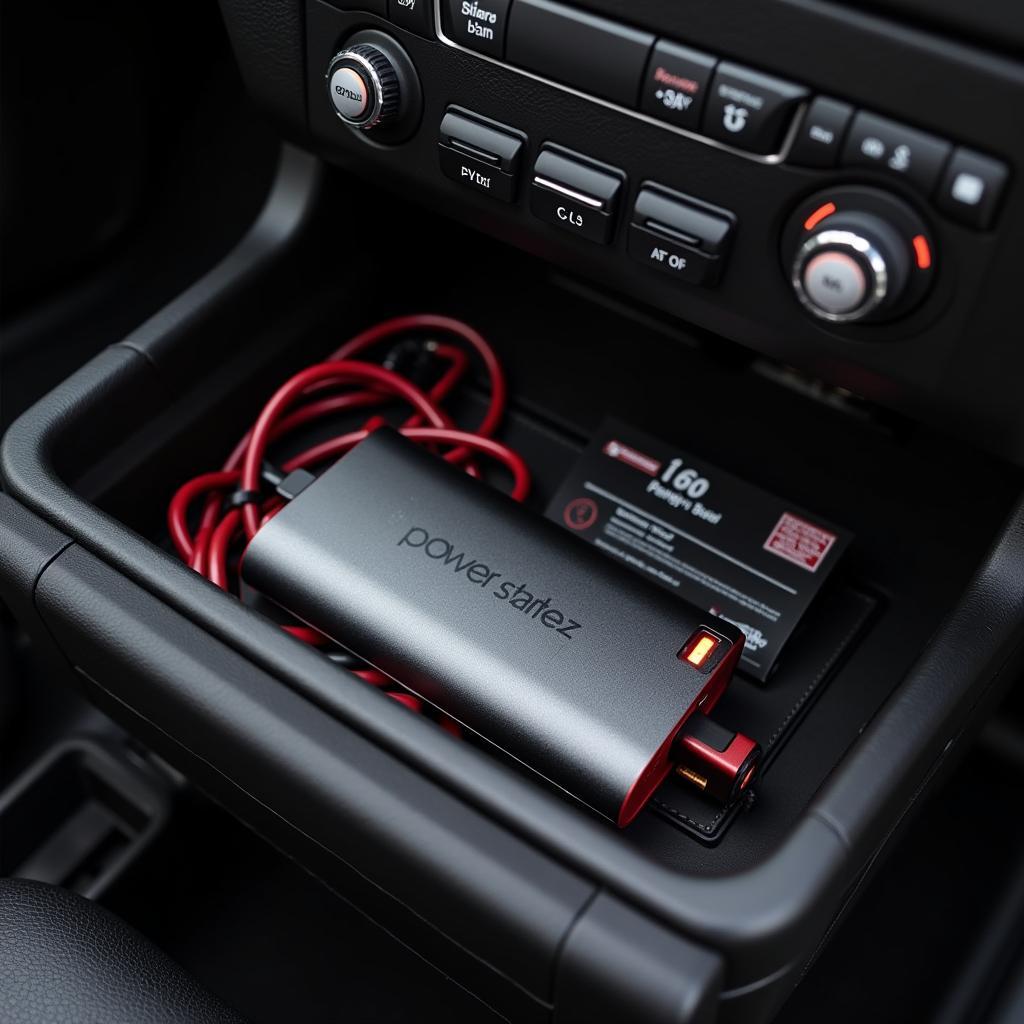 ATU Power Bank Jump Starter in a Glove Compartment