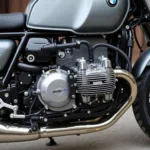 Detailansicht des Motors der R NineT Racer