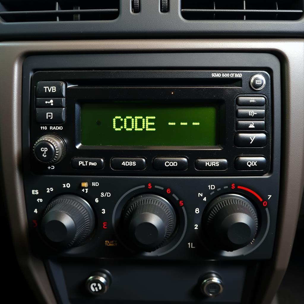 Ford 6000 CD Radio Code Anzeige