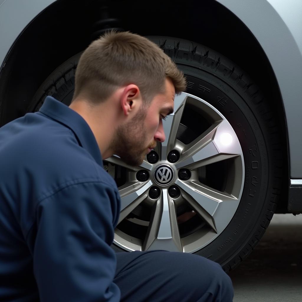 Regelmäßige Wartung der Radlager am VW Polo