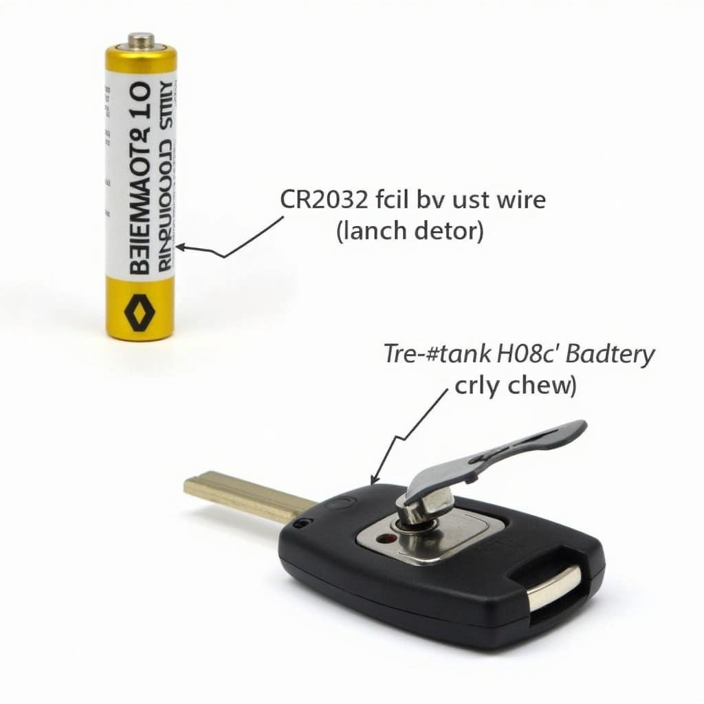 Die richtige Batterie für den Renault Captur Schlüssel: CR2032