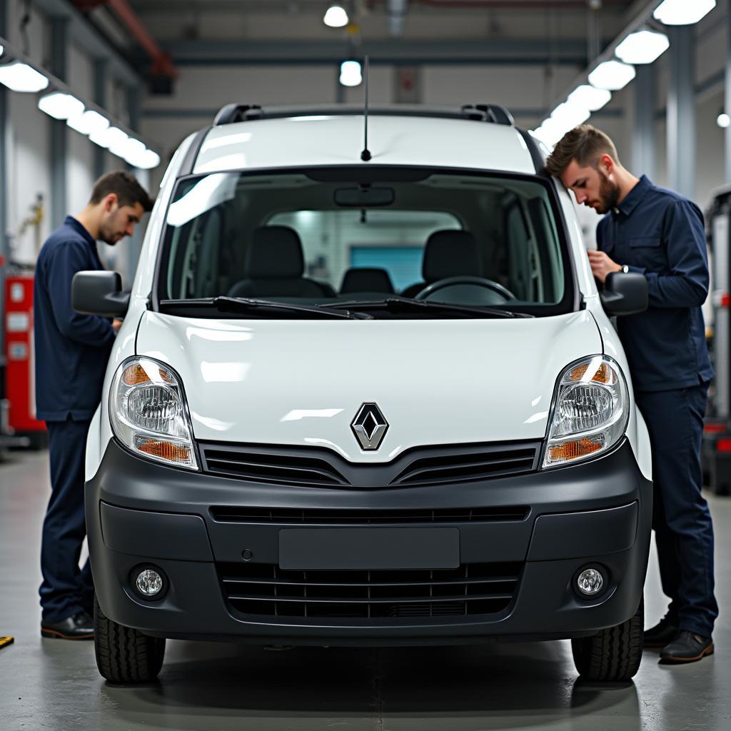 Renault Kangoo in Werkstatt