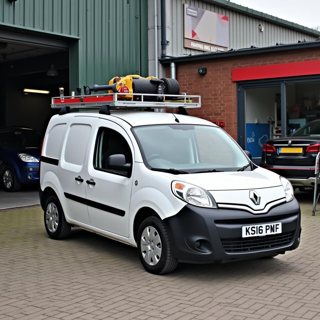 Renault Kangoo im Werkstatteinsatz