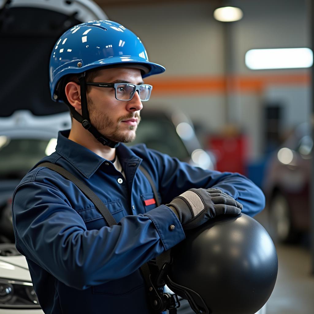 Rollerhelm kaufen für Automechaniker