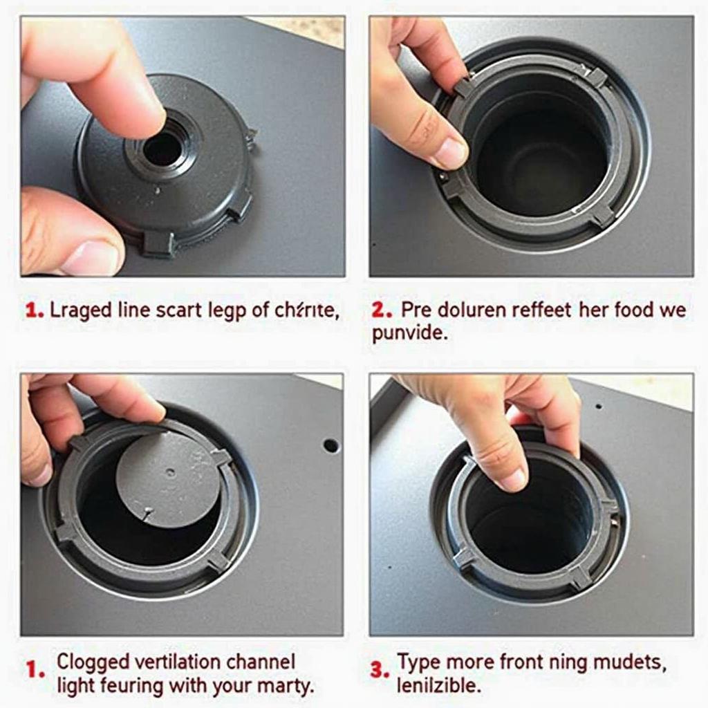 Mechanic troubleshooting an S51 fuel tank cap