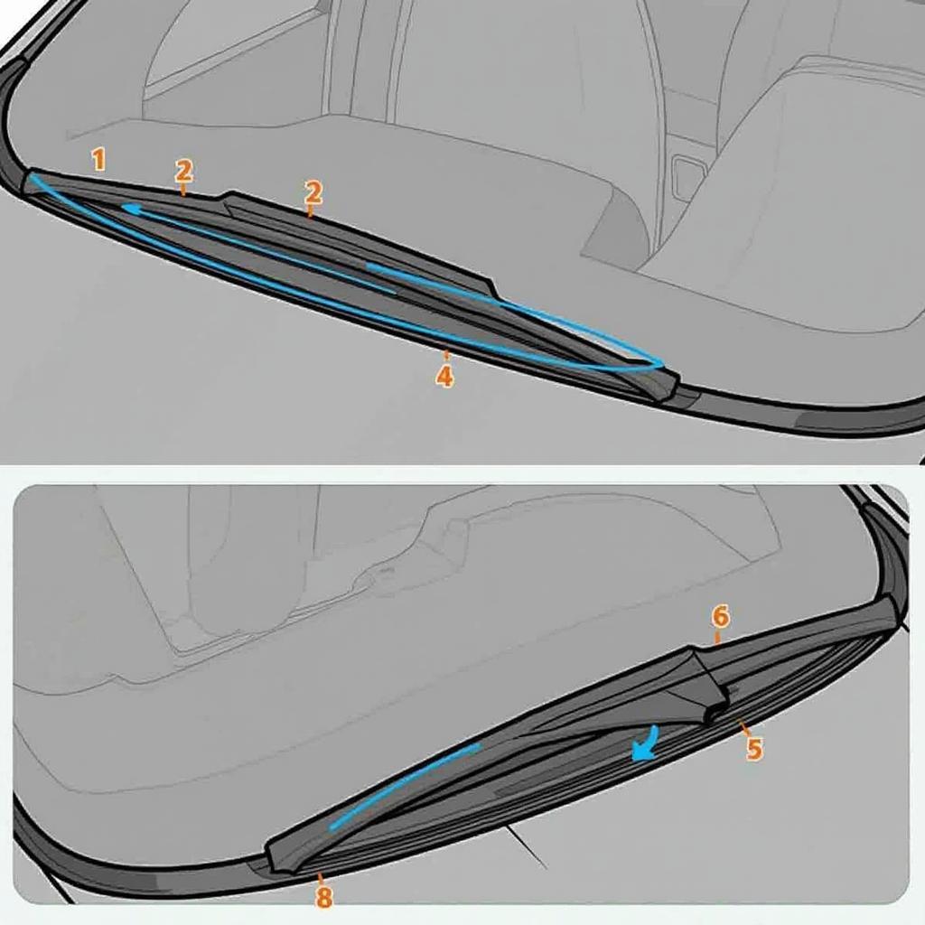 Montage der Scheibenwischer am Ford Galaxy