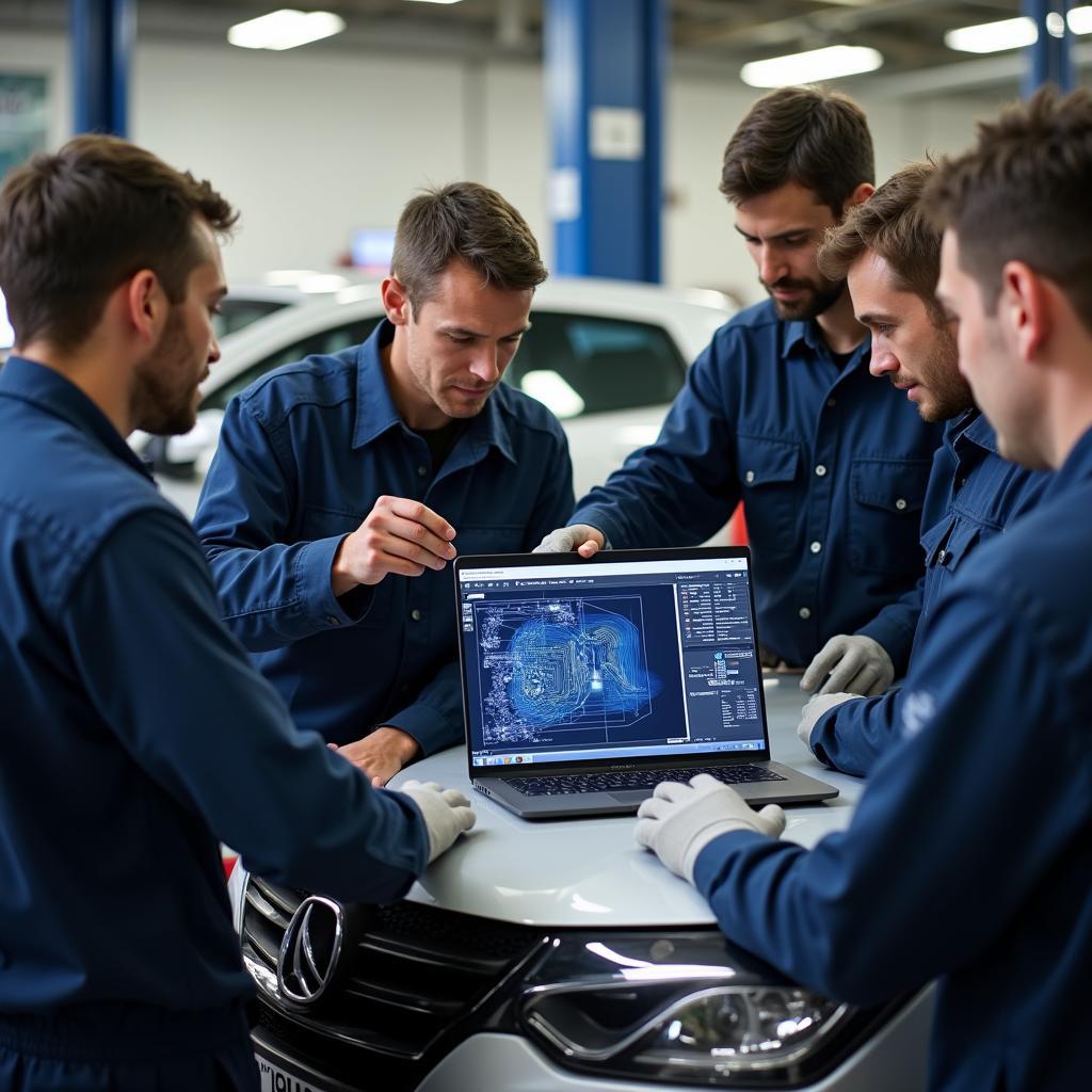 Schulung Tech Max in der Autowerkstatt