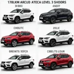 Seat Ateca Ausstattungsvarianten: Übersicht der verschiedenen Ausstattungslinien des Seat Ateca, von der Basisversion bis zum Topmodell.