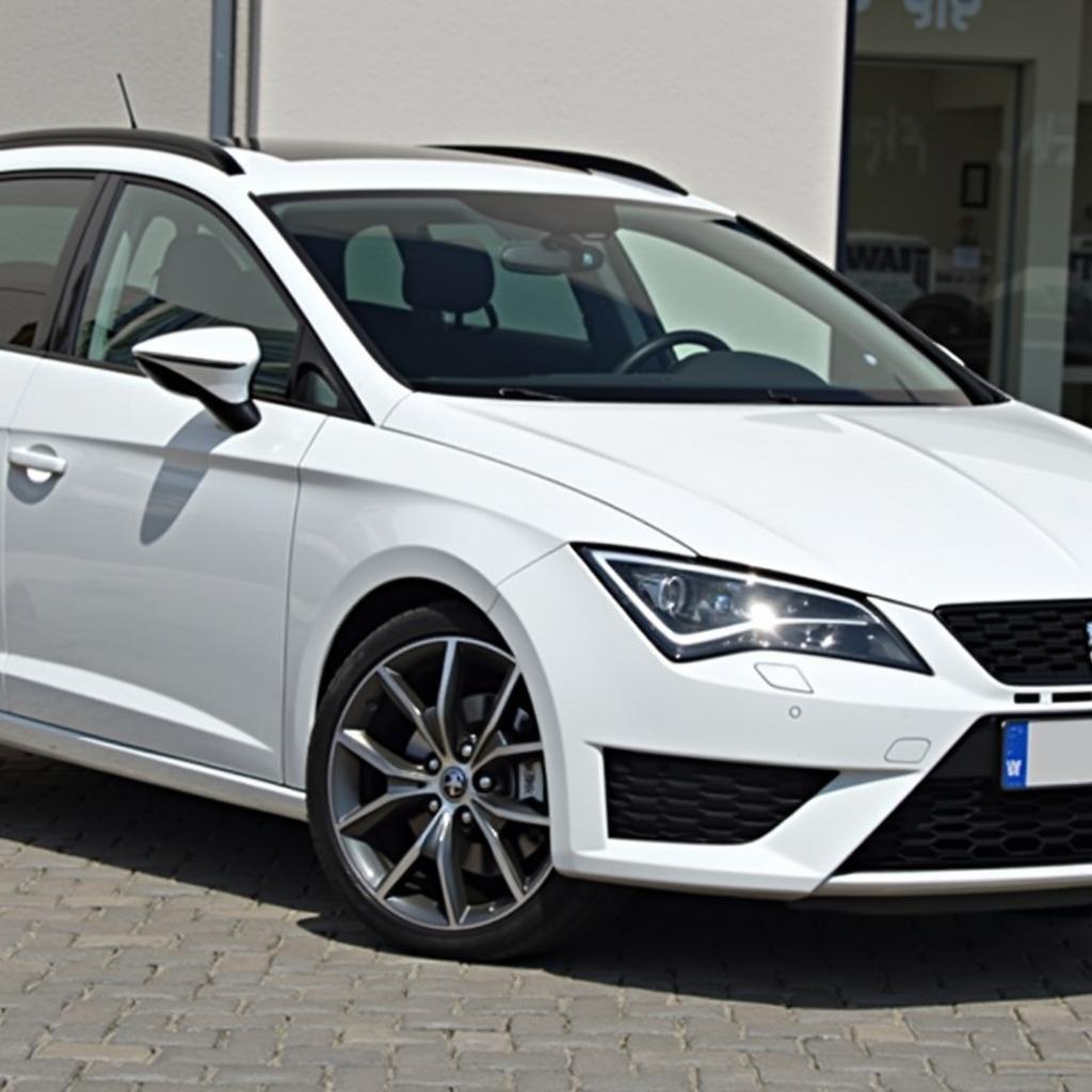 Seat Leon Sportstourer FR Weiß Außenansicht