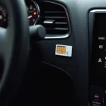 SIM-Karte im Infotainment-System des Fahrzeugs