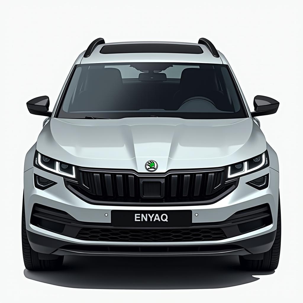 Skoda Enyaq 2025 Facelift: Modernisiertes Design mit neuer Front- und Heckpartie, inklusive innovativer Scheinwerfer und Rückleuchten.