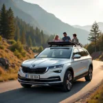 Škoda Formentor als geräumiges Familienauto auf einem Roadtrip