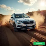 Skoda Karoq im Gelände - Offroad Fahrmodus