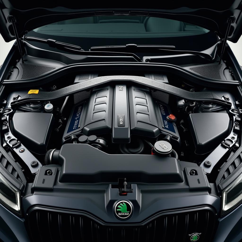 Motor des Skoda Octavia RS 2025 Facelifts