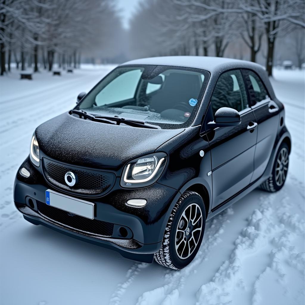 Smart Forfour Elektro Batterie im Winter