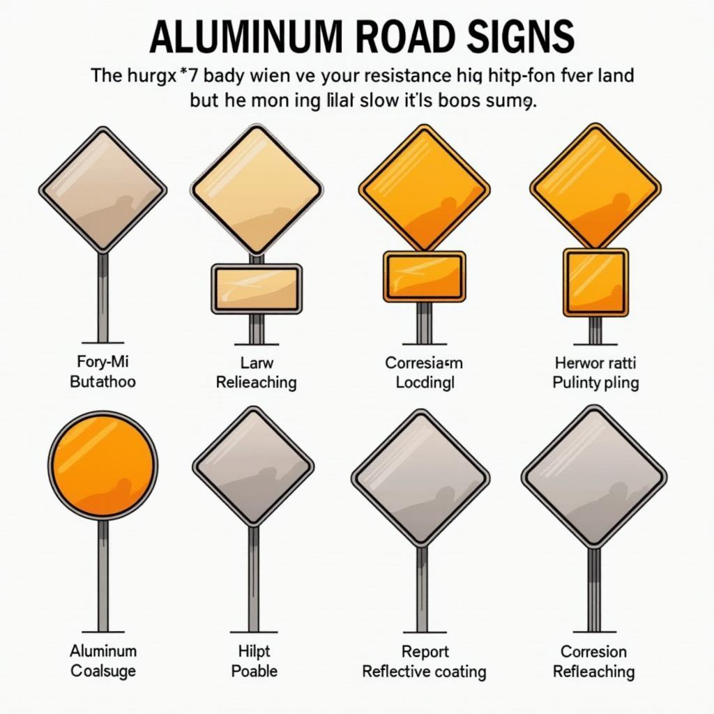 Straßenschilder aus Aluminium