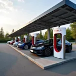 Supercharger Ladestation in Ulm