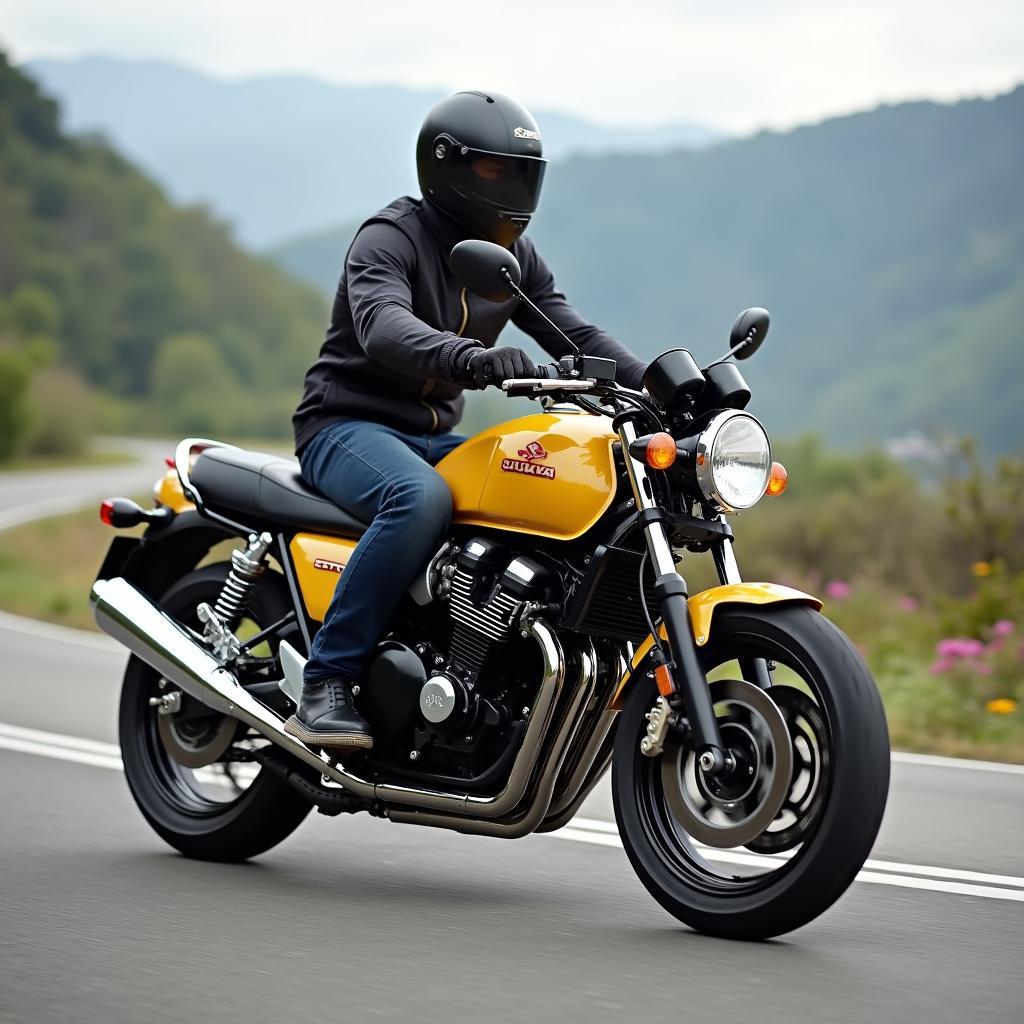 Suzuki Bandit 1200 S GV75A auf der Straße