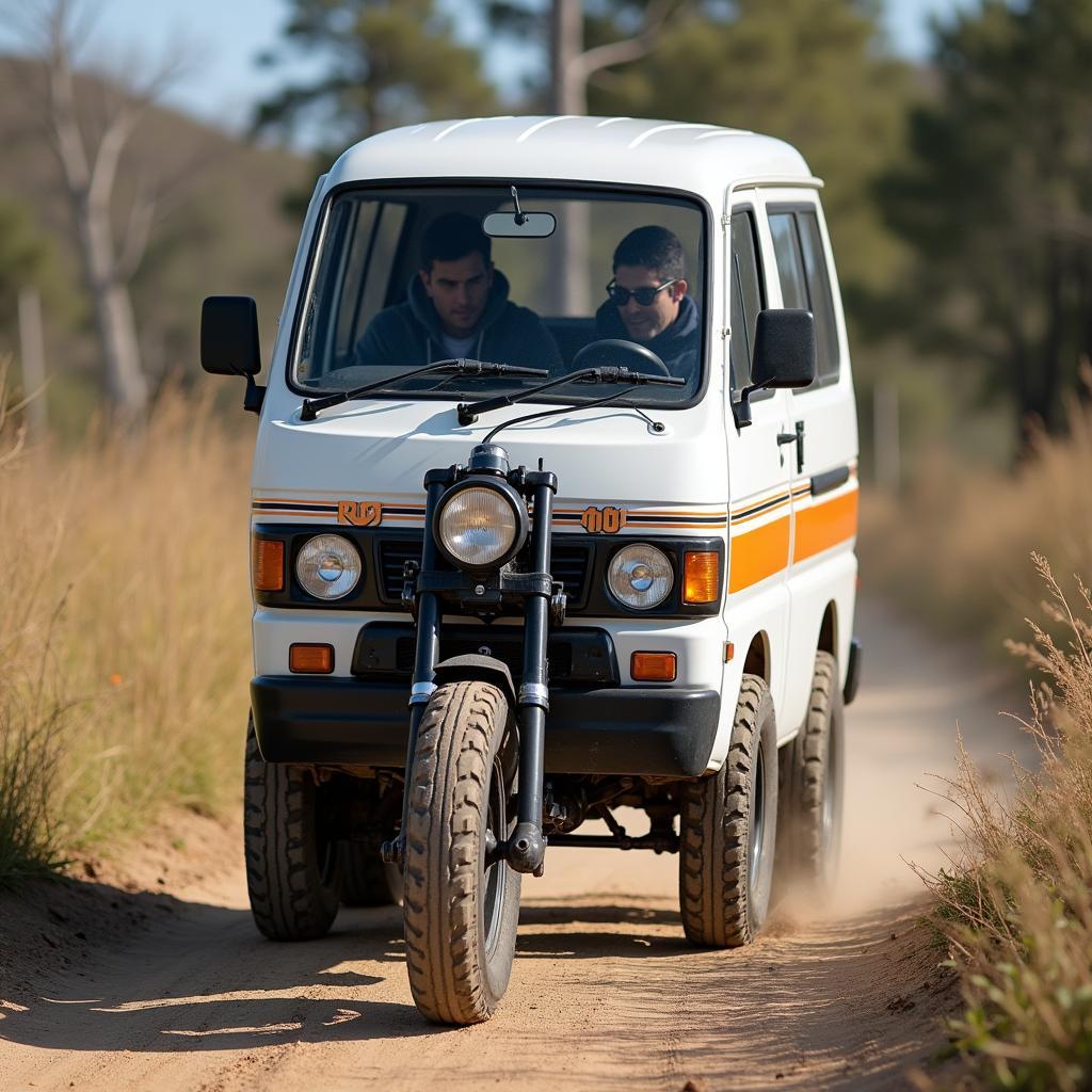 Suzuki RV 200 Van Van im Gelände