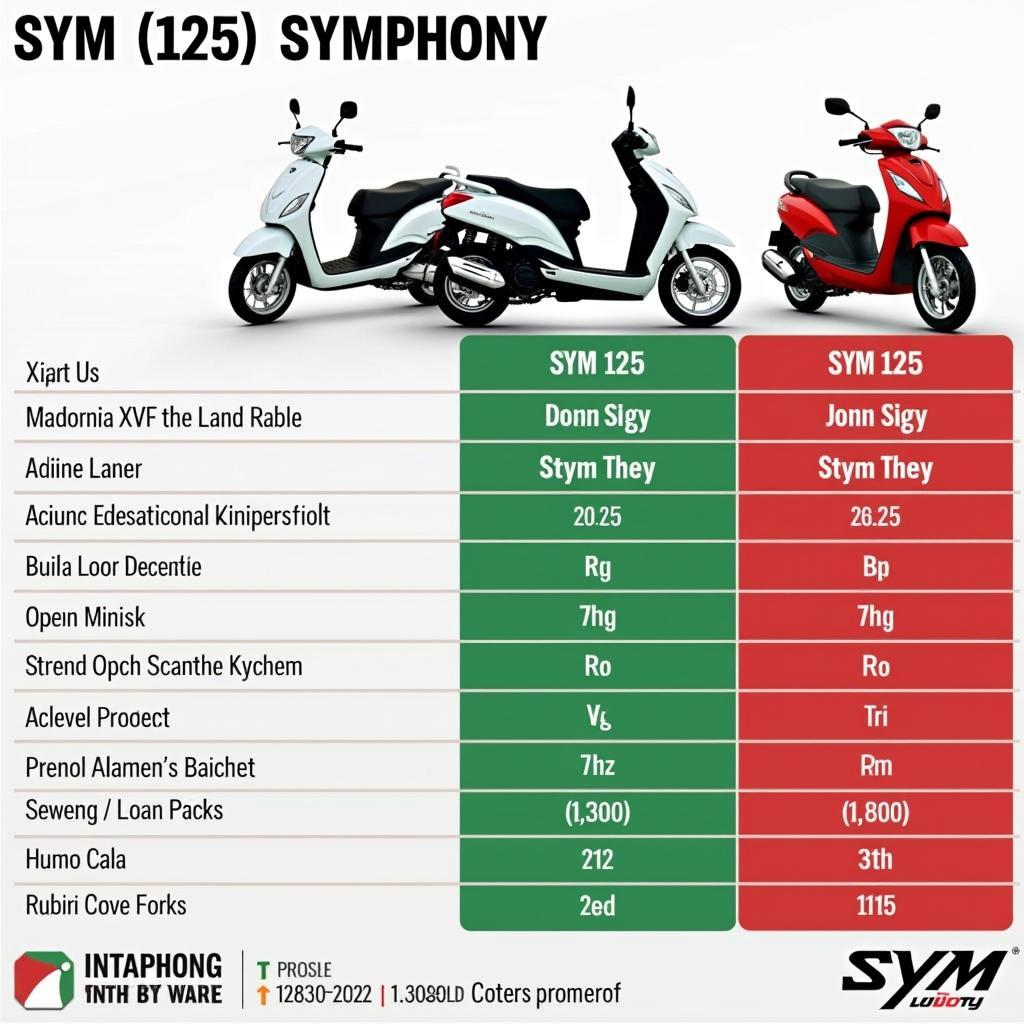 SYM 125 Symphony im Vergleich