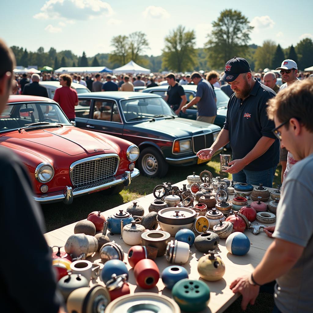 Oldtimer-Ersatzteile auf dem Teilemarkt Brokstedt