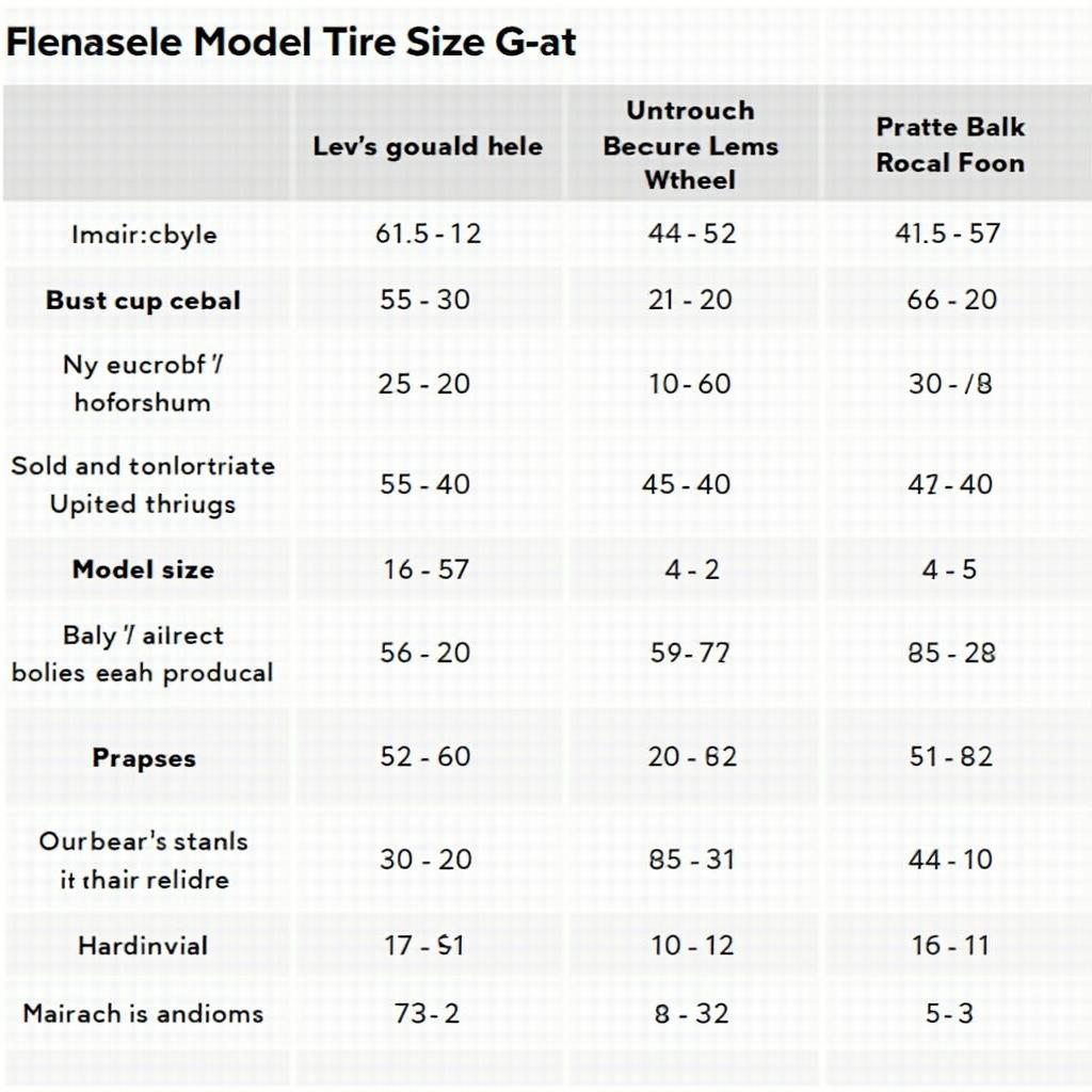 Tesla Model 3 Reifengrößentabelle